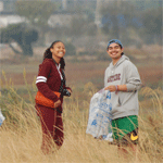 Students at Coastal Cleanup day